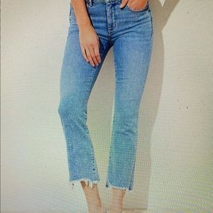 NWT high waist flare crop Loft jeans sz 10